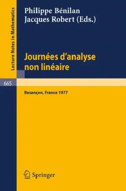 Journees d'Analyse Non Lineaire (English, Philippe Bénilan | Jacques Robert)