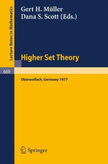 Higher Set Theory (English, G. H. Müller | D. S. Scott)