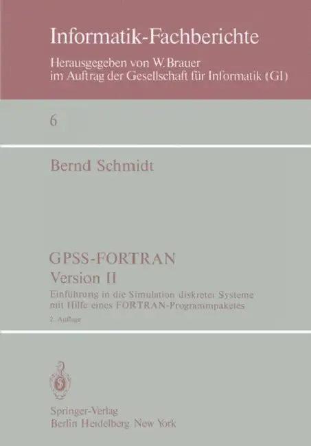Gpss-Fortran, Version II (English, B. Schmidt)