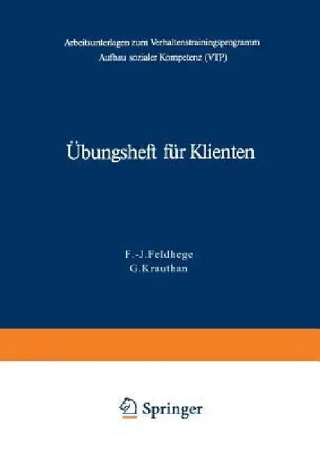 Übungsheft Für Klienten (English, F. -J Feldhege | G. Krauthan)