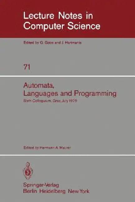 Automata, Languages, and Programming (English, H. A. Maurer)