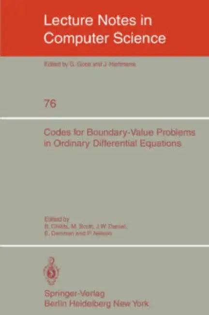 Codes for Boundary-Value Problems in Ordinary Differential Equations (English, B. Childs | M. Scott | J. W. Daniel)