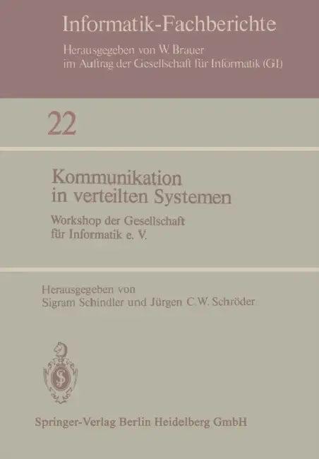 Kommunikation in Verteilten Systemen (English, S. Schindler | J. C. W. Schröder)