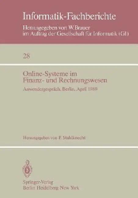 Online-Systeme Im Finanz- Und Rechnungswesen (English, P. Stahlknecht)