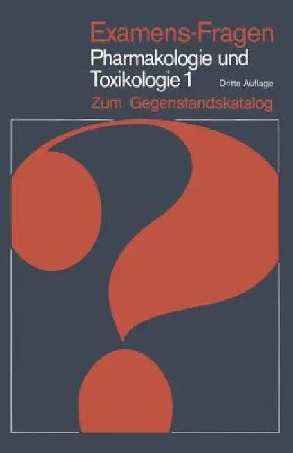 Examens-Fragen Pharmakologie Und Toxikologie Zum Gegenstandskatalog (English, G. Engelhardt | Hermann Bader | K. Gietzen)