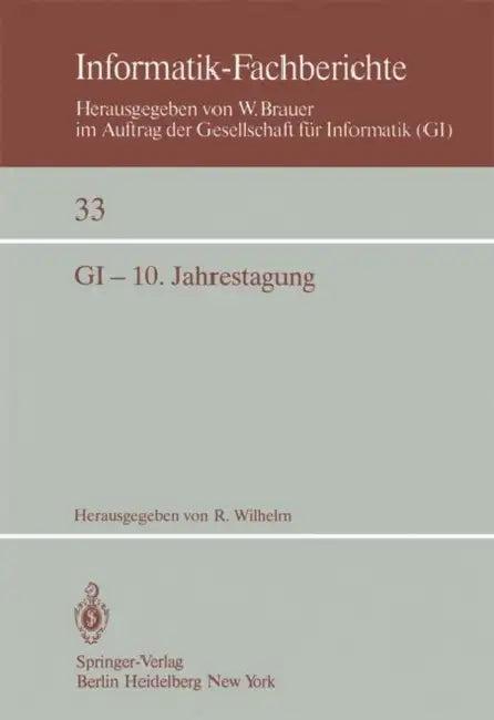 GI -- 10. Jahrestagung (English, R. Wilhelm)