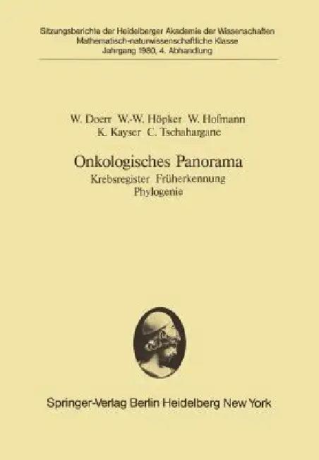 Onkologisches Panorama (English, W. Doerr | W. -W Höpker | Werner Hofmann)