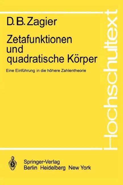 Zetafunktionen Und Quadratische Körper (English, D. B. Zagier)