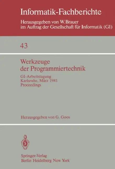 Werkzeuge Der Programmiertechnik (English, G. Goos)