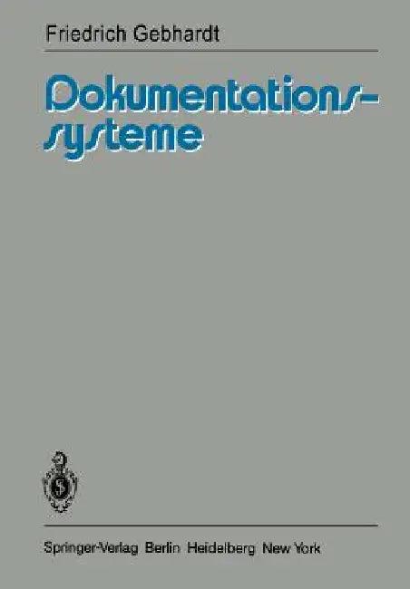 Dokumentationssysteme (English, F. Gebhardt)