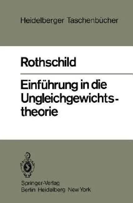 Einführung in Die Ungleichgewichtstheorie (English, Kurt W. Rothschild)