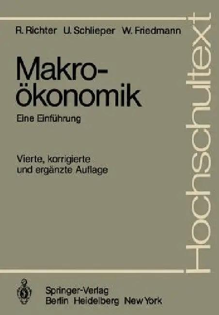Makroökonomik (English, J. Ebel | Rudolf Richter | Ulrich Schlieper)