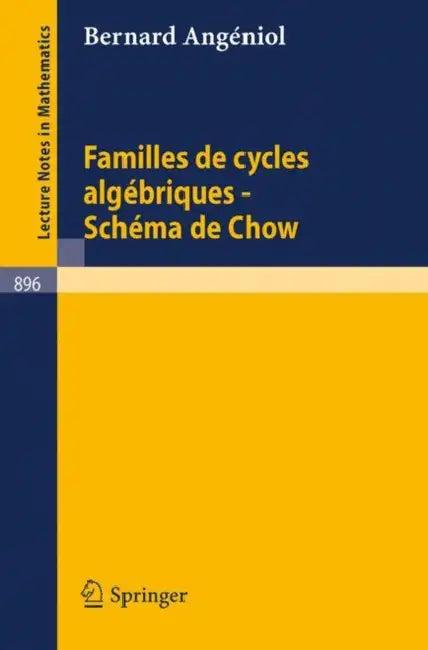 Familles de Cycles Algebriques - Schema de Chow (English, Bernard Angeniol)
