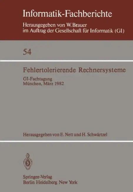 Fehlertolerierende Rechnersysteme (English, E. Nett | Heinz Schwärtzel)