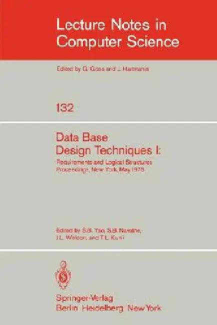 Data Base Design Techniques I (English, S. B. Yao | S. B. Navathe | J. L. Weldon)
