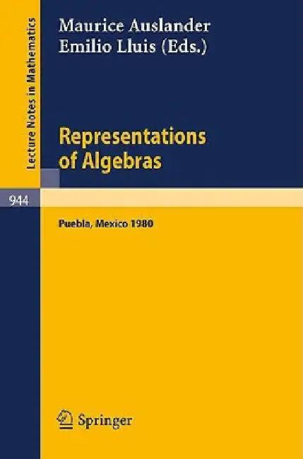 Representations of Algebras (English, M. Auslander | E. Lluis)