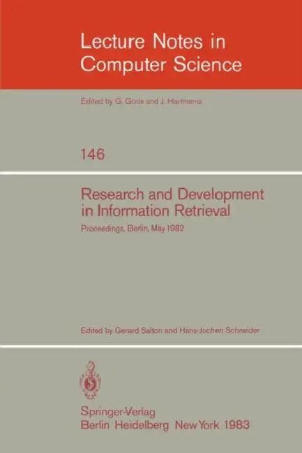 Research and Development in Information Retrieval (English, Gerard Salton | Hans-Jochen Schneider)