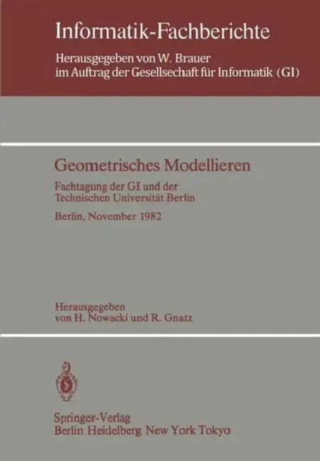 Geometrisches Modellieren (English, H. Nowacki | R. Gnatz)