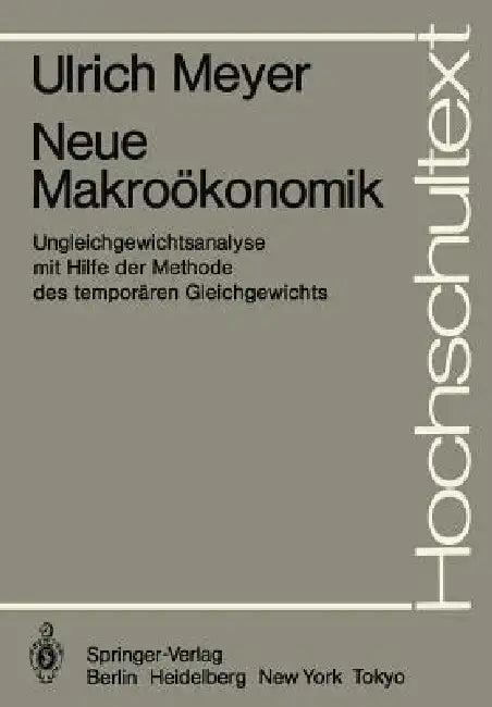 Neue Makroökonomik (English, U. Meyer)