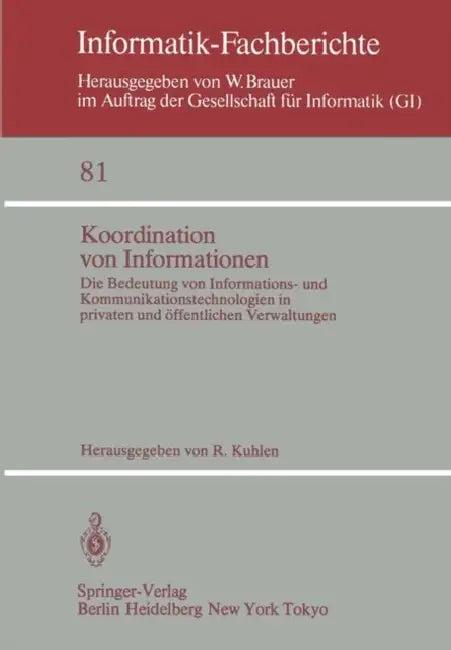 Koordination Von Informationen (English, R. Kuhlen)