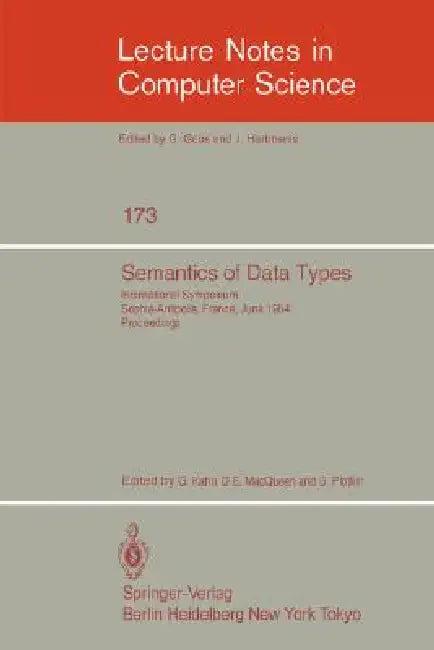 Semantics of Data Types (English, G. Kahn | D. B. Macqueen | G. Plotkin)