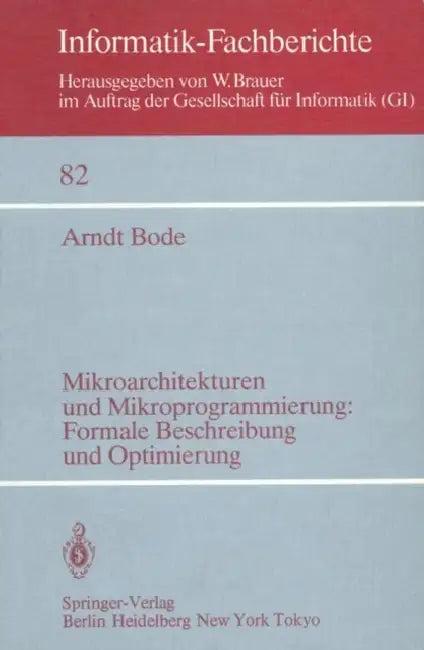 Mikroarchitekturen Und Mikroprogrammierung (English, A. Bode)