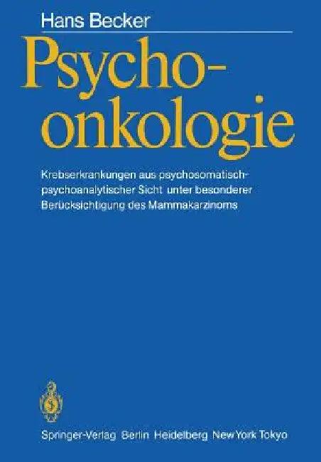 Psychoonkologie (English, Hans Becker)