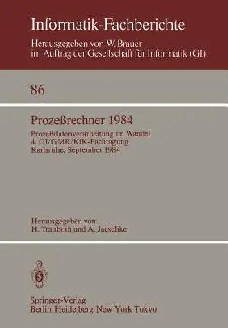 Prozeßrechner 1984 (English, H. Trauboth | A. Jaeschke)