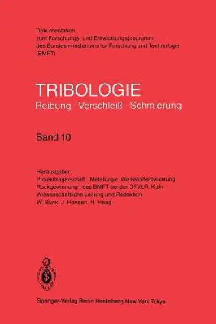 Gleitlager, Konstruktive Gestaltung, Betriebsverhalten Von Reibungssystemen, Dieselmotoren (Lebensda (English, H. Haag | J. Hansen)