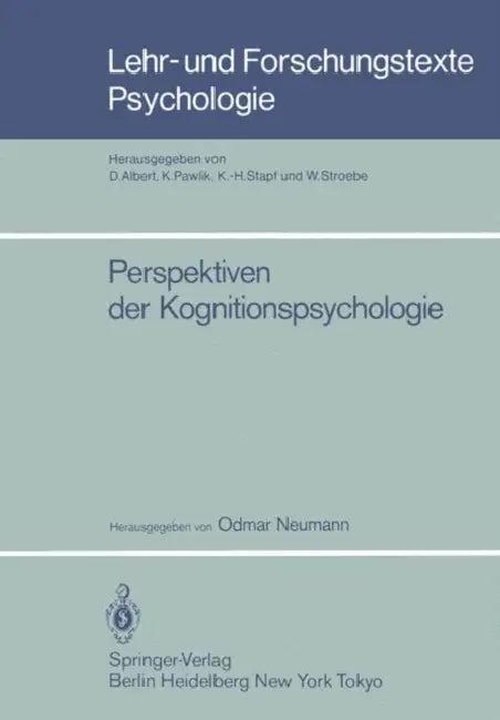 Perspektiven Der Kognitionspsychologie (English, Odmar Neumann)