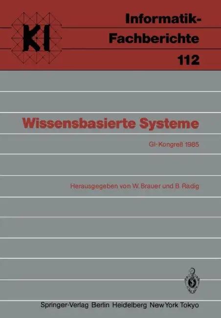 Wissensbasierte Systeme (English, W. Brauer | B. Radig)
