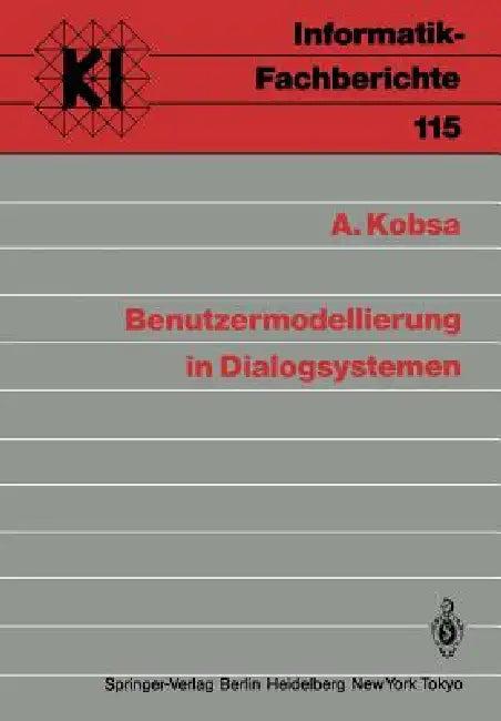 Benutzermodellierung in Dialogsystemen (English, A. Kobsa)