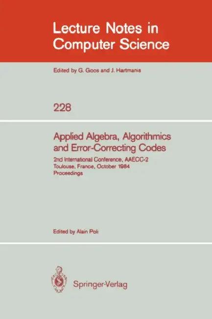 Applied Algebra, Algorithmics and Error-Correcting Codes (English, Alain Poli)