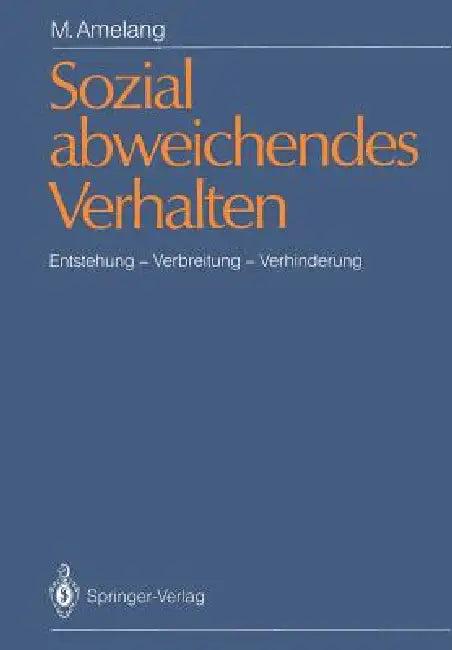 Sozial Abweichendes Verhalten (English, Manfred Amelang)