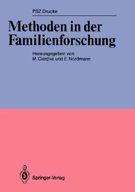Methoden in Der Familienforschung (English, Manfred Cierpka | E. Nordmann)