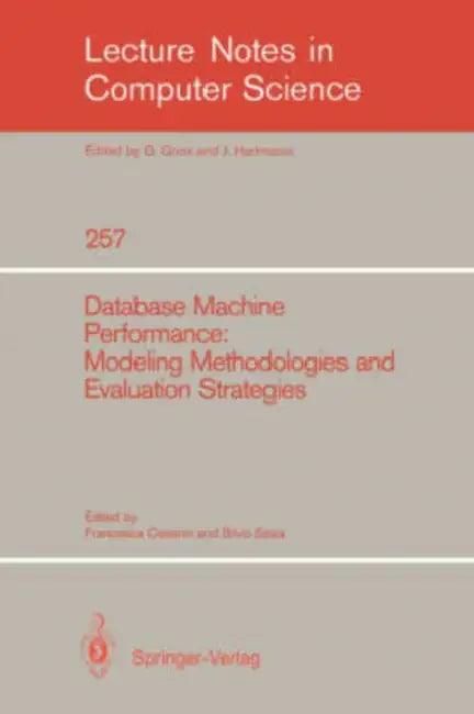 Database Machine Performance (English, Francesca Cesarini | Silvio Salza)