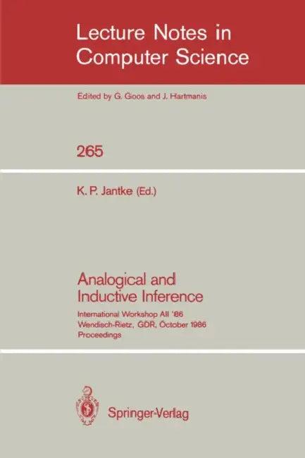 Analogical and Inductive Inference (English, Klaus P. Jantke)