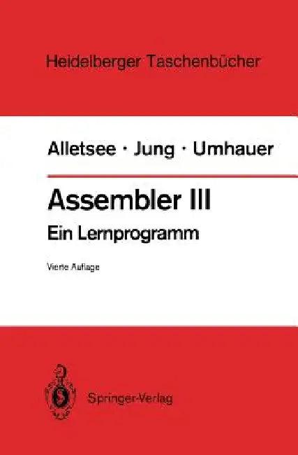 Assembler III (English, Rainer Alletsee | Konrad Zuse | Horst Jung)