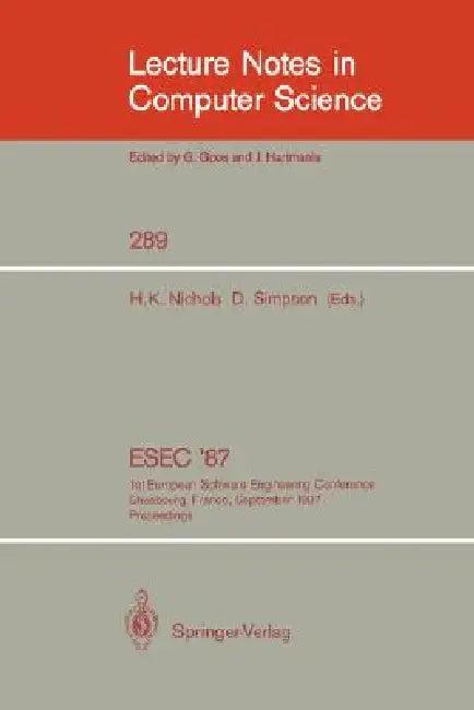 Esec '87 (English, Howard K. Nichols | Dan Simpson)