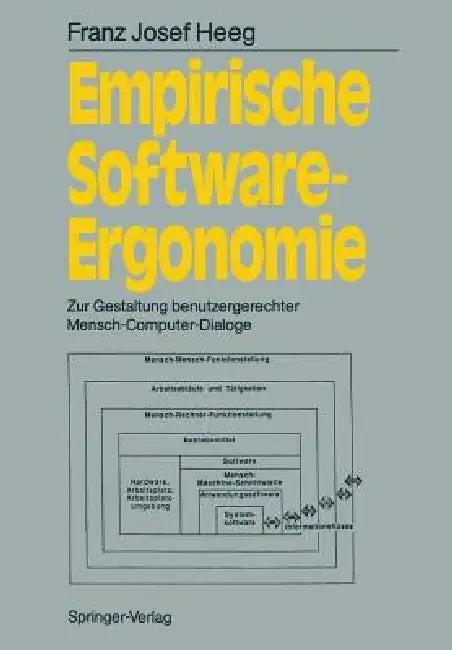 Empirische Software-Ergonomie (English, Franz J. Heeg)