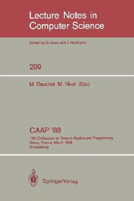 Caap '88 (English, Max Dauchet | Maurice Nivat)