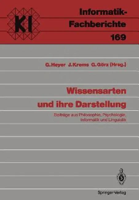 Wissensarten Und Ihre Darstellung (English, Gerhard Heyer | Josef Krems | Günther Görz)