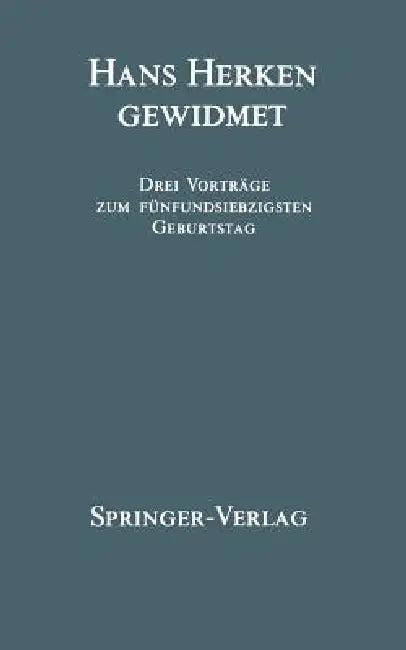 Hans Herken Gewidmet (English, Helmut Coper | H. Kewitz | W. Kalow)