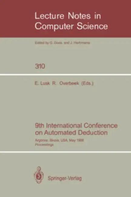 9th International Conference on Automated Deduction (English, Ewing Lusk | Ross Overbeek)