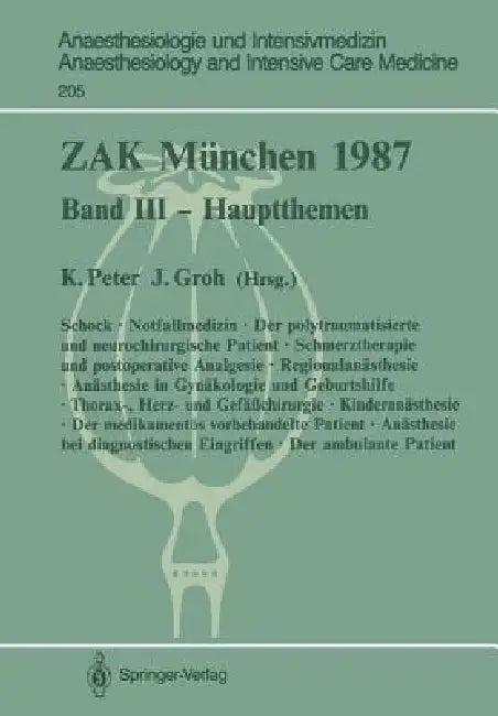 Zak München 1987 (English, K. Peter | J. Groh)