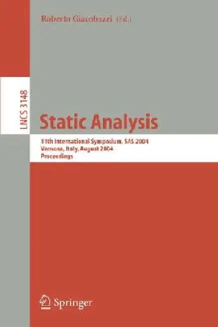 Static Analysis (English, Roberto Giacobazzi)