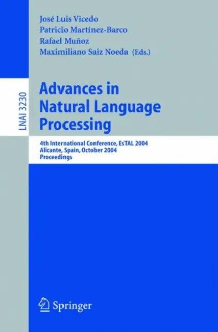 Advances in Natural Language Processing (English, José Luis Vicedo | Particio Martínez-Barco | Rafael Munoz)