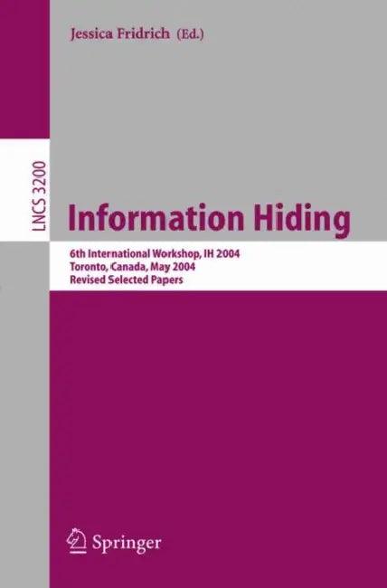 Information Hiding (English, Jessica Fridrich)