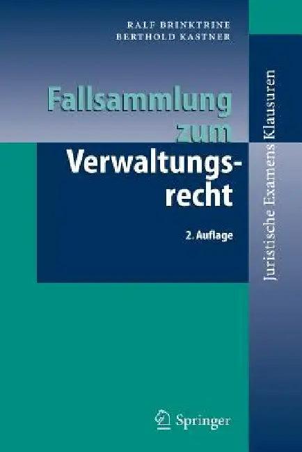 Fallsammlung Zum Verwaltungsrecht (English, M. Bach | Ralf Brinktrine | R. Thomas)