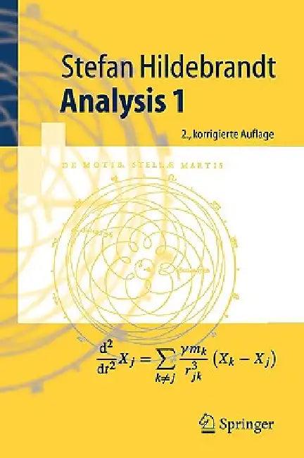 Analysis 1 (English, Stefan Hildebrandt)